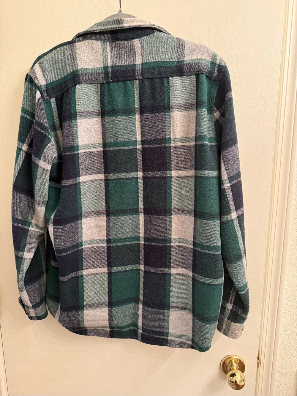 MoloKai Supply Co. Green & Navy Plaid Button-Up Shirt Jacket - Picture 2 of 6